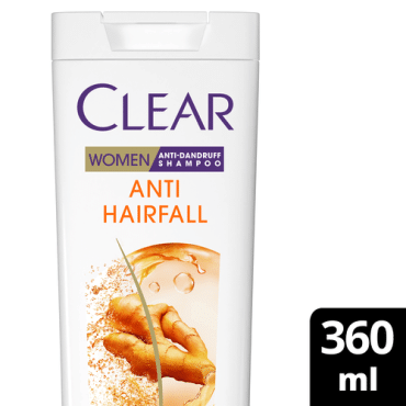 Шампунь для волос против перхоти CLEAR Anti hairfall Women Защита от выпадения, 360 мл фото 2