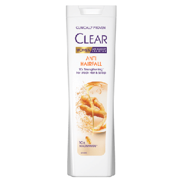 Шампунь для волосся проти лупи CLEAR Anti hairfall Women Захист від випадання, 225 мл