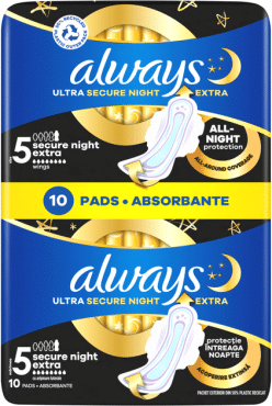 Гигиенические прокладки Always Ultra Secure Night Extra Размер 5 10 шт