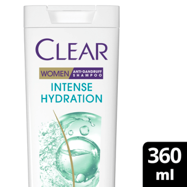 Шампунь для волосся проти лупи CLEAR Intense hydration Інтенсивне зволоження, 360 мл фото 2