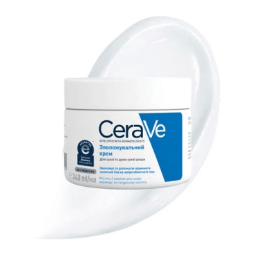 Крем для лица и тела CeraVe увлажняющий для сухой и очень сухой кожи, 340г фото 2