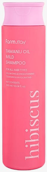 Шампунь для волос FarmStay с маслом тамана и гибискусом, 300 мл