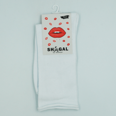 Shagal носки женские классические без борта, размер 23-25, белый