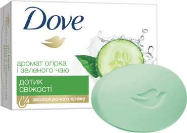 Крем-мило Dove Go Fresh Fresh Touch з ароматом огірка та зеленого чаю, 3 шт по 90 г