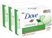 Крем-мыло Dove Go Fresh Fresh Touch с ароматом огурца и зеленого чая, 3 шт по 90 г