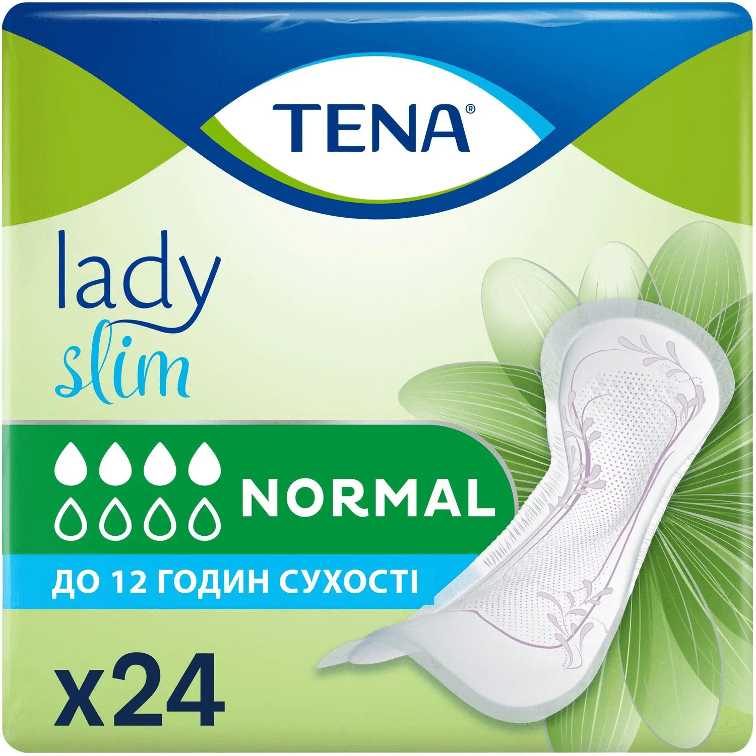 Tena Lady Прокладки гігієнічні урологічні Slim Normal крапель 4, 24шт