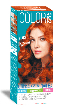 Краска для волос Miss Coloris №7.43 Натуральный рыжий