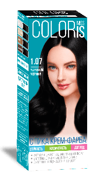 Краска для волос Miss Coloris №1.07 Волшебный черный