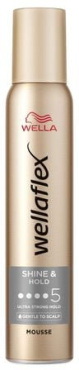 Мусс для укладки WELLAFLEX Блеск и Фиксация суперсильная фиксация 200 мл