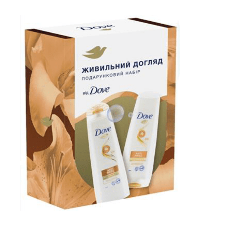 Набір Dove Живильний догляд (шампунь, 250 мл+ бальзам, 200 мл