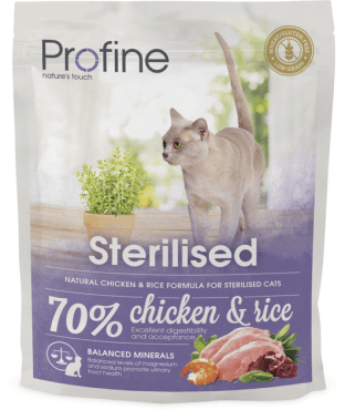 Profine Cat Sterilised корм сухий для стерилізованих та кастрованих котів з куркою та рисом, 300г