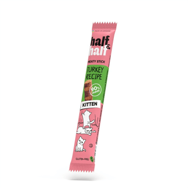 Half&Half ласощі для кошенят м'ясні палички з індичкою, 5г