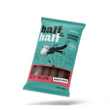 Half&Half лакомство для собак мясные палочки с говядиной, 100 г