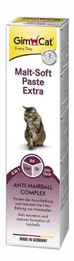 GimCat Every Day Malt-Soft Paste Extra паста для котів для виведення шерсті зі шлунку, 20г