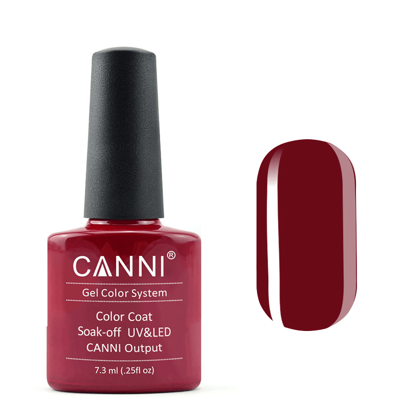 CANNI Гель-лак 122 бордовий, 7,3мл