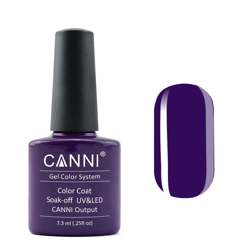 CANNI Гель-лак 225 пастельний глибокий фіолетовий, 7,3мл