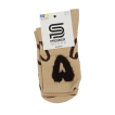 Носки женские Premier Socks классические с пушистым сердцем р.23-25, коричневые