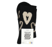 Шкарпетки жіночі Premier Socks класичні з пухнастим серцем р.23-25, чорні