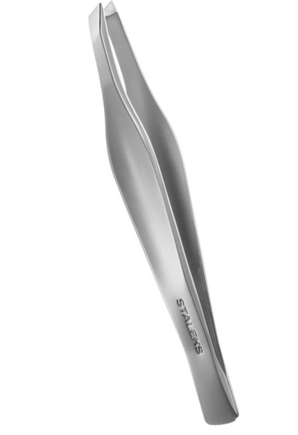 STALEKS пінцет для брів BEAUTY&CARE широкі скошені кромки TBC-30/3