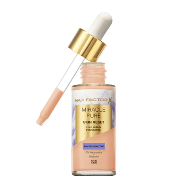 Основа тональная MAX FACTOR MIRACLE PURE SERUM FOUNDATION 10-30 Fair, 30 мл фото 1