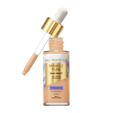Основа тональна MAX FACTOR MIRACLE PURE SERUM FOUNDATION 30-40 Fair to Light, 30 мл фото 3