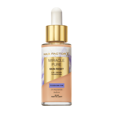 Основа тональна MAX FACTOR MIRACLE PURE SERUM FOUNDATION 30-40 Fair to Light, 30 мл фото 1