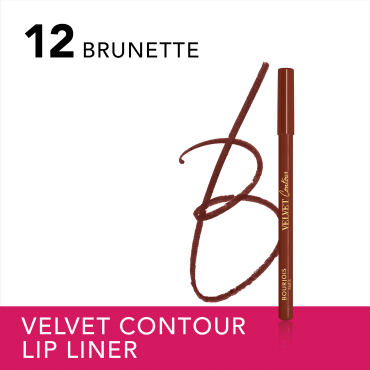 Карандаш для губ Bourjois Velvet contour Liner, 12 BRUNETTE 1.14 г фото 4