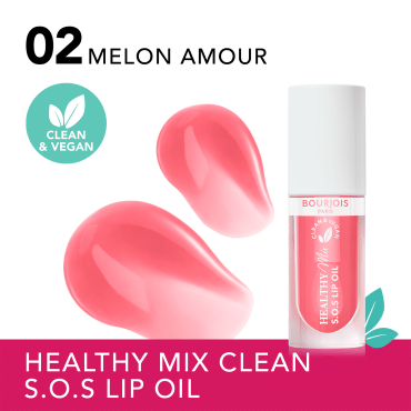 Масло для губ ухаживающее Bourjois Healthy Mix Lip Oil Serum, 02 MELON AMOUR, 4.5 мл
