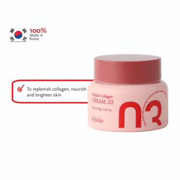 Крем для лица Esfolio  против морщин увлажняющий и осветляющий Peptide Collagen 03, 70мл