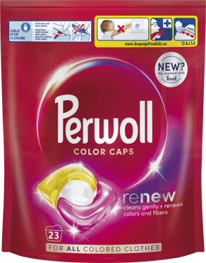 Perwoll средство для стирки капсулы для цветных вещей, 23шт