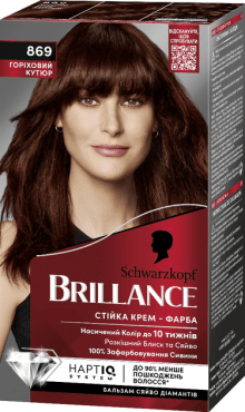 Крем-фарба для волосся Brillance №869 Горіховий Кутюр