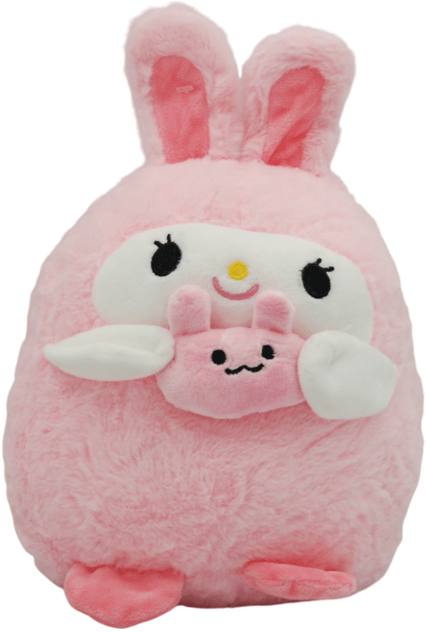 М'яка іграшка-обіймашка Рожевий Кролик (2410L009) 1 шт.