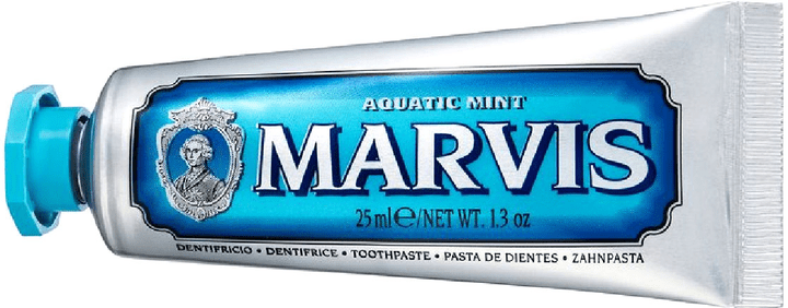 Зубна паста морська м'ята MARVIS dent viaggio blu acquatic mint 25 мл.