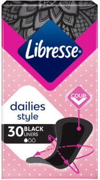 Libresse прокладки гігієнічні Daily Fresh Normal Black, 30шт