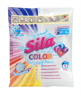 Sila Капсули для прання COLOR саше 21г, 1 шт