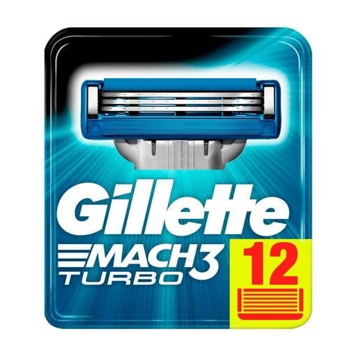 Картридж Gillette MACH-3 5 лезвий, 12 шт