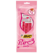 Bic Станок жіночий одноразовий Pure lady рожевий карта 1 шт, 3 леза фото 1