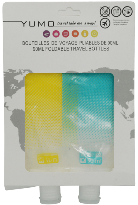 Набір дорожніх силіконових флаконів YUMO Travel Take Me Away 90 мл 2 шт