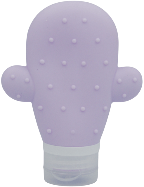 Силиконовый контейнер для косметики в форме лавандового кактуса 1 шт.
