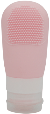 Силиконовый дорожный флакон 3 в 1 с щеткой для лица 1 шт