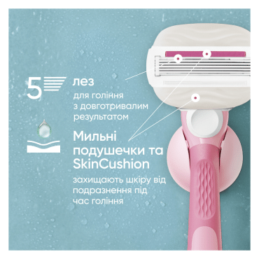 Станок для бритья женский Venus Comfortglide Miami Sugarberry с 1 сменным картриджем фото 4