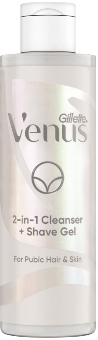 Очищающее средство + гель для бритья 2-в-1 Gillette Venus Satin Care для интимной зоны, 190 мл.