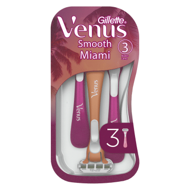 Одноразовые станки для бритья женские Venus Smooth Miami, 3 шт