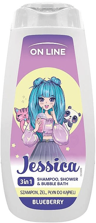 ON LINE шампунь и гель для душа 3в1 JESSICA, 400мл