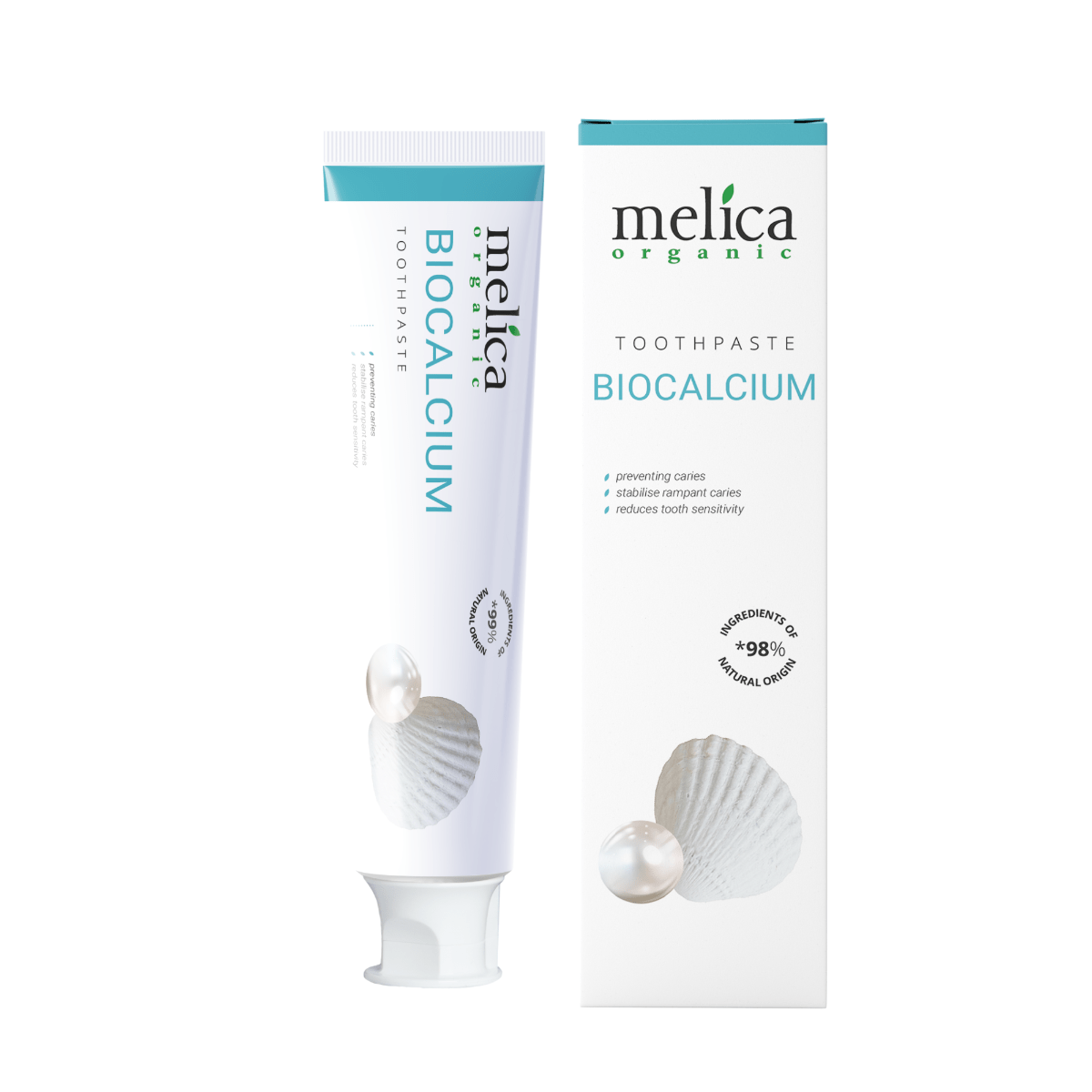 Melica Organic Зубная паста Биокальций, 100 мл