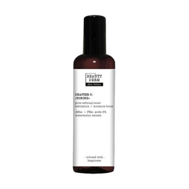 Beauty derm тонер для обличчя для очищення пор з BHA-, PHA-кислотами та кавуном Skin Fiction, 200мл