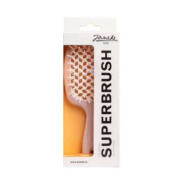 Щетка массажная JANEKE Superbrush Standart,  пудровый с белым фото 2