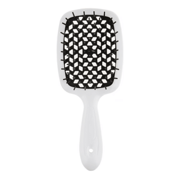 Щітка масажна JANEKE Superbrush Standart, білий з чорним