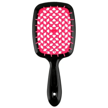 Щетка массажная JANEKE Superbrush Standart, черный с фуксией