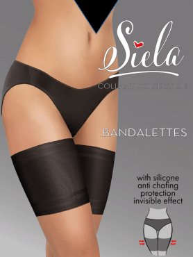 SIELA бандалетки женские гладкие, nero, размер XXL